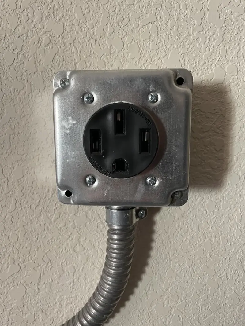 NEMA 14-50 outlet installed for Smart Home Electrical in Boulder City